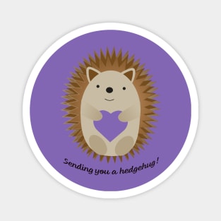 Sending You a Hedgehug Hedgehog Magnet